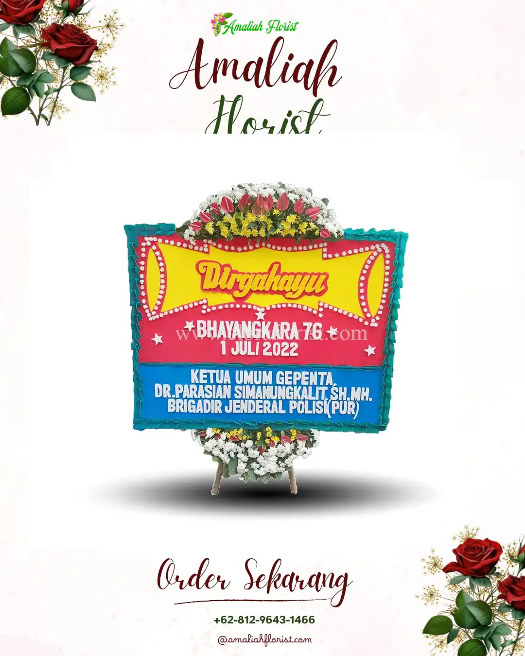 Papan Bunga HUT Ulang Tahun Kedungwungu
